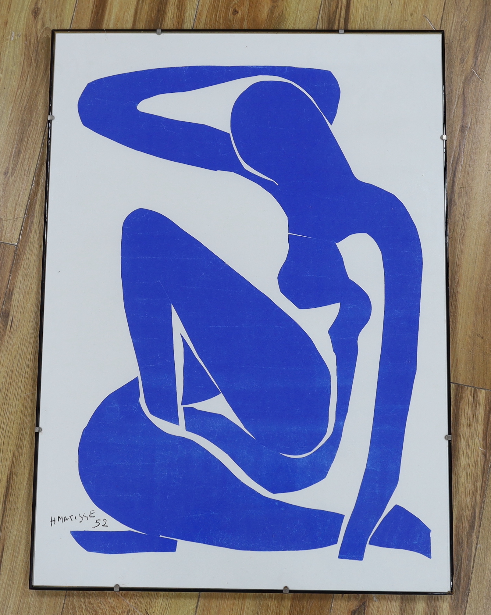 After Henri Matisse (French, 1869-1954) colour lithograph, ‘Nu Bleu’, unsigned, 70 x 50cm